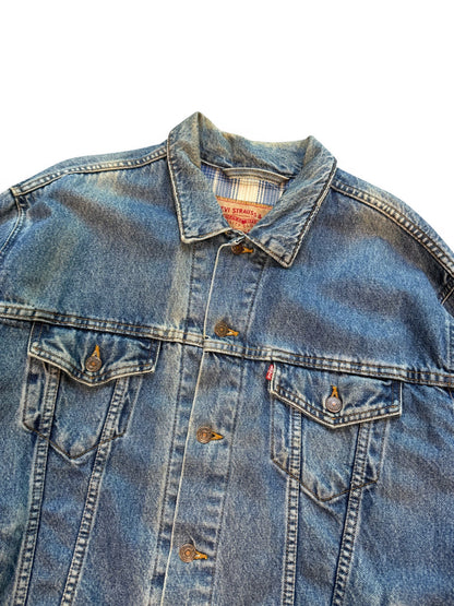 (L) Vintage 90s Levi's Blanket-Lined Denim Jacket