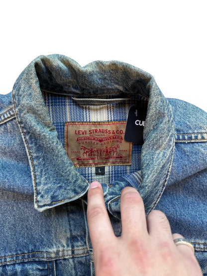 (L) Vintage 90s Levi's Blanket-Lined Denim Jacket