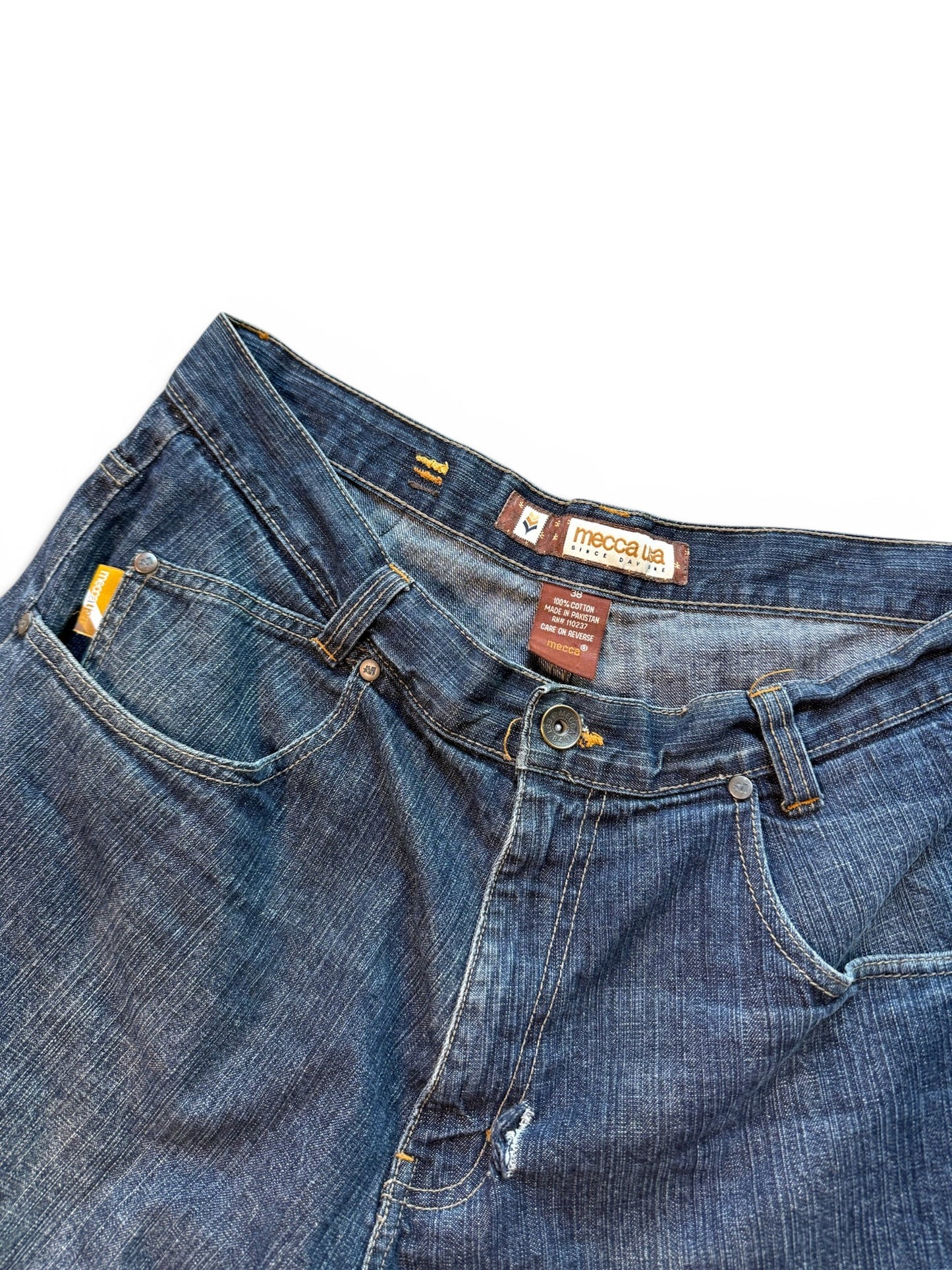 (38W) Y2k Mecca USA Baggy Denim Shorts