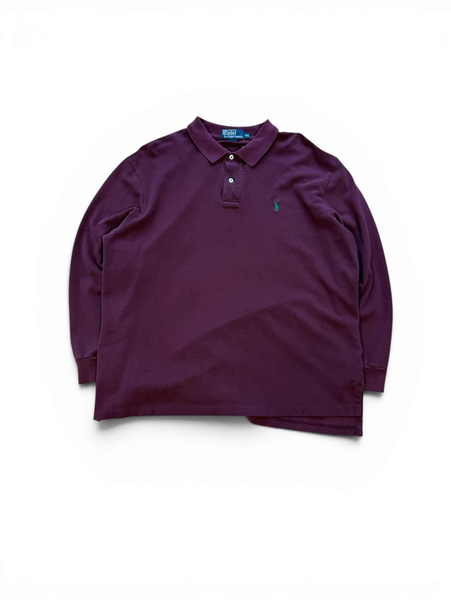 (XXL) Vintage Ralph Lauren Polo Burgundy Longsleeve Shirt