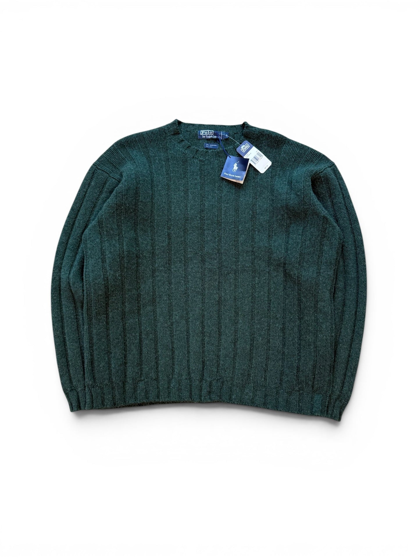 (L) Vintage Ralph Lauren Polo Forrest Green Knit Sweater