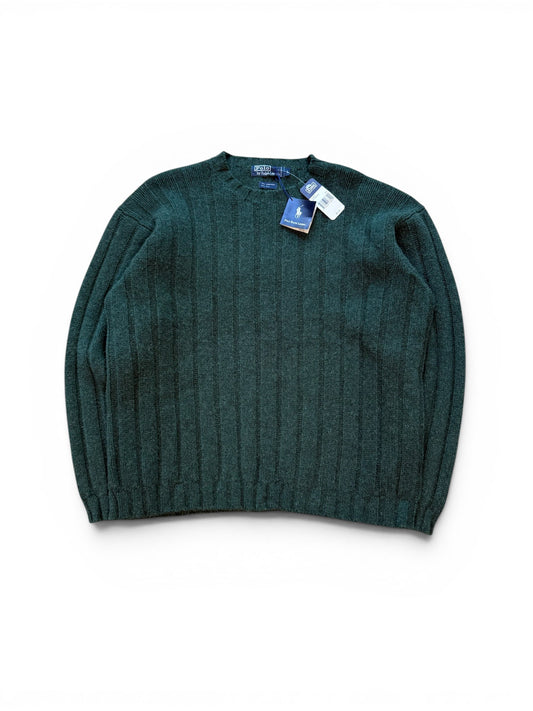 (L) Vintage Ralph Lauren Polo Forrest Green Knit Sweater