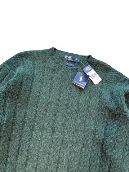 (L) Vintage Ralph Lauren Polo Forrest Green Knit Sweater