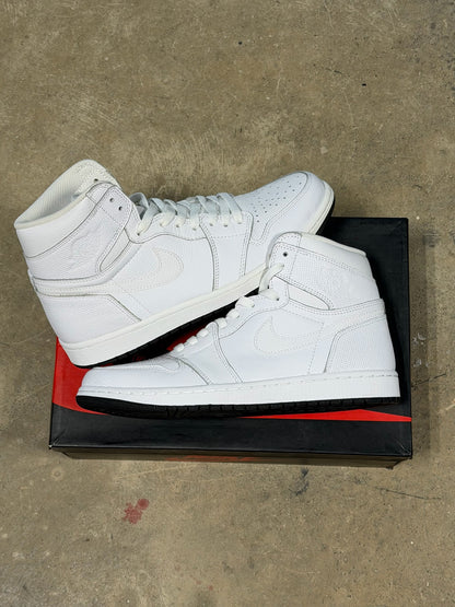 (10.5) Jordan 1 High White Perforated