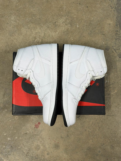 (10.5) Jordan 1 High White Perforated