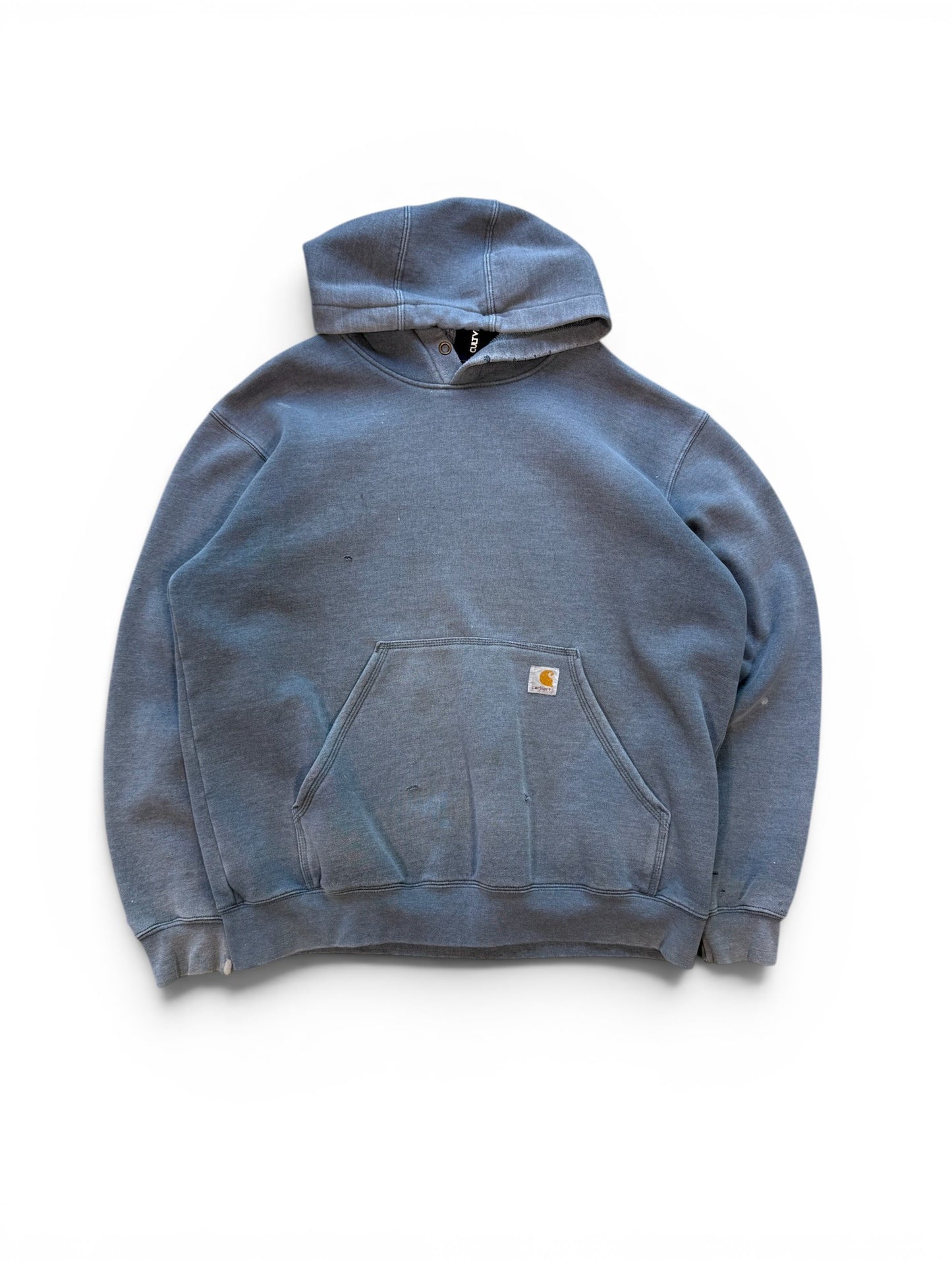 (L) Vintage Carhartt Faded Grey Pullover Hoodie