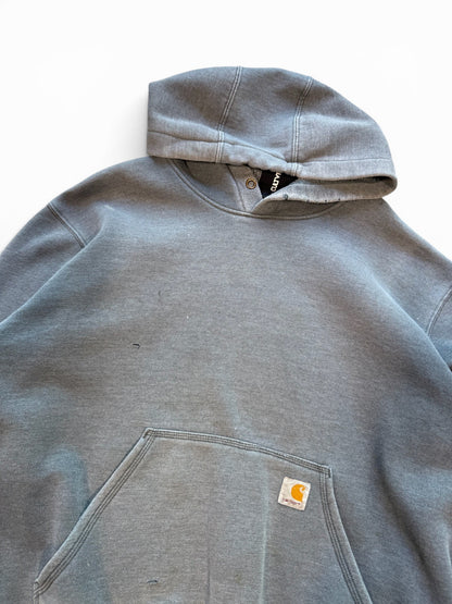 (L) Vintage Carhartt Faded Grey Pullover Hoodie