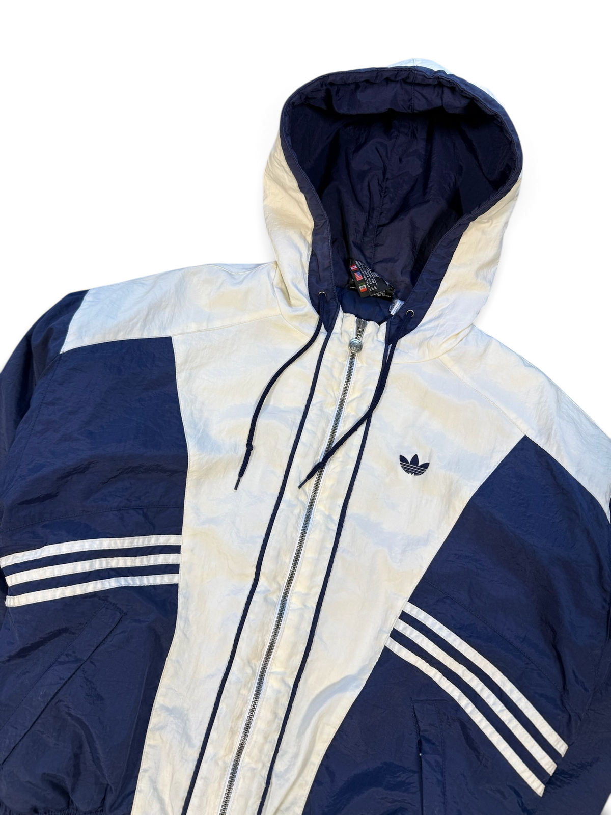 (M) Vintage 90s Adidas Big Logo Puffer Jacket