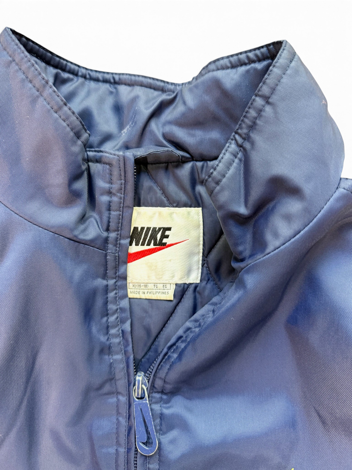 (XL) Vintage 90s Nike Navy Puffer Jacket