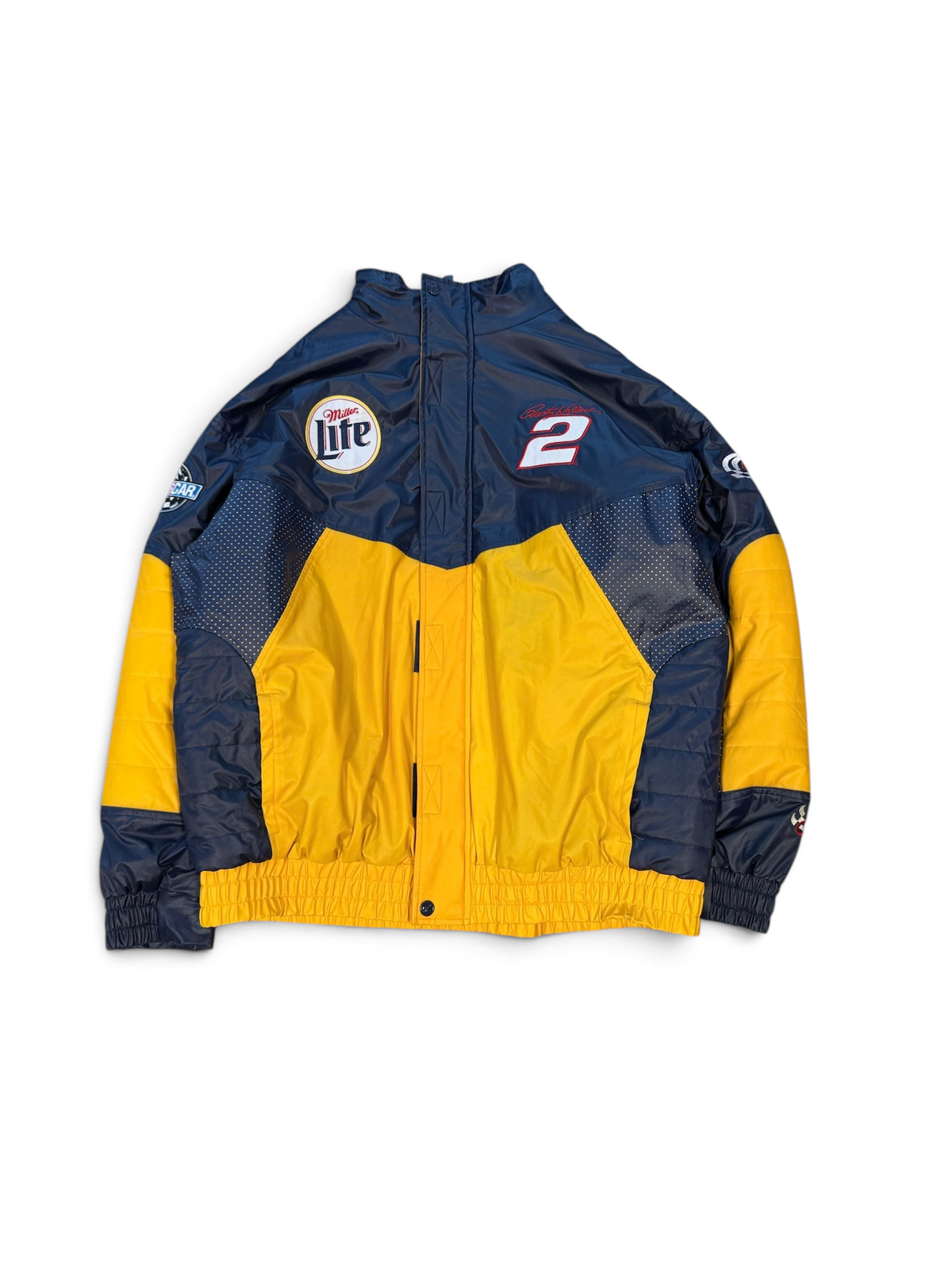(XXL) Vintage Chase Rusty Wallace #2 Miller Lite Penske Racing Jacket