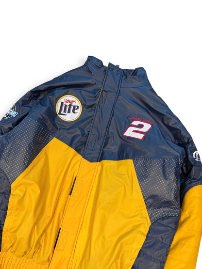 (XXL) Vintage Chase Rusty Wallace #2 Miller Lite Penske Racing Jacket