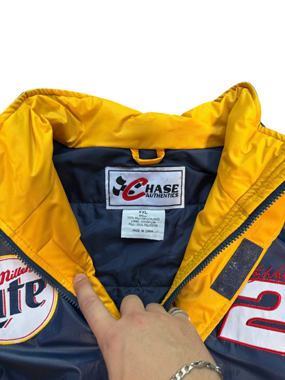 (XXL) Vintage Chase Rusty Wallace #2 Miller Lite Penske Racing Jacket