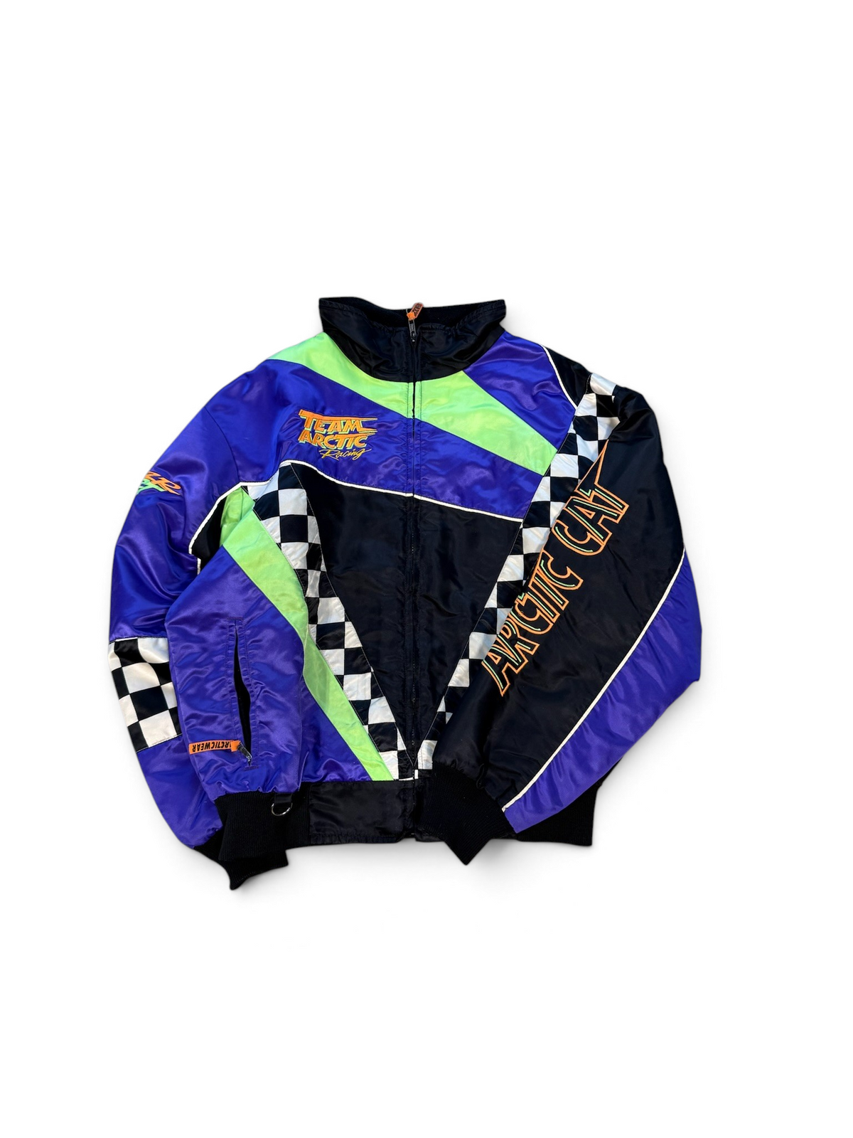 (L) Vintage Team Arctic Satin Racing Jacket