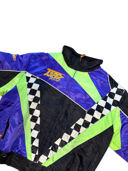 (L) Vintage Team Arctic Satin Racing Jacket