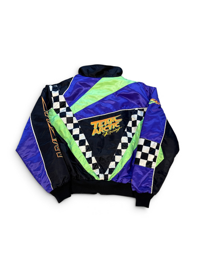 (L) Vintage Team Arctic Satin Racing Jacket