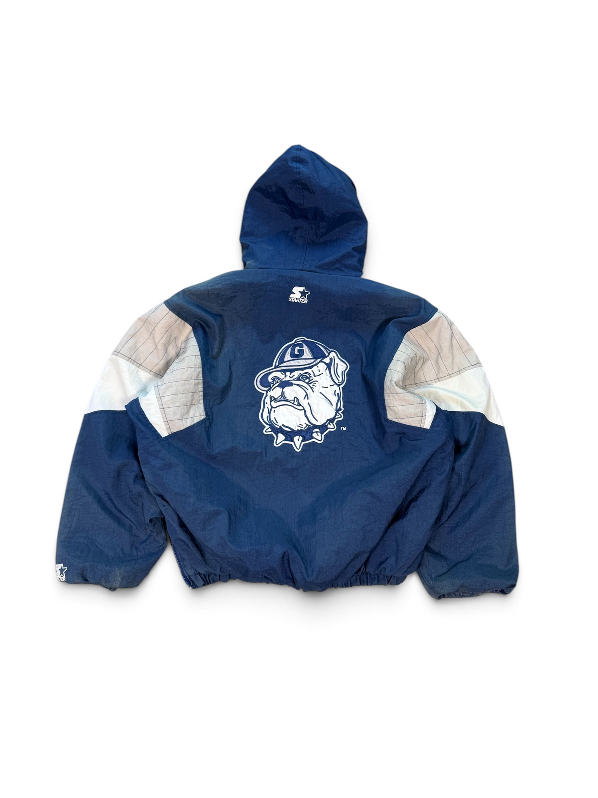 (L) Vintage 90s Georgetown Hoyas Hooded Starter Jacket
