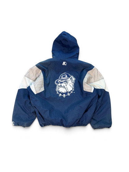 (L) Vintage 90s Georgetown Hoyas Hooded Starter Jacket