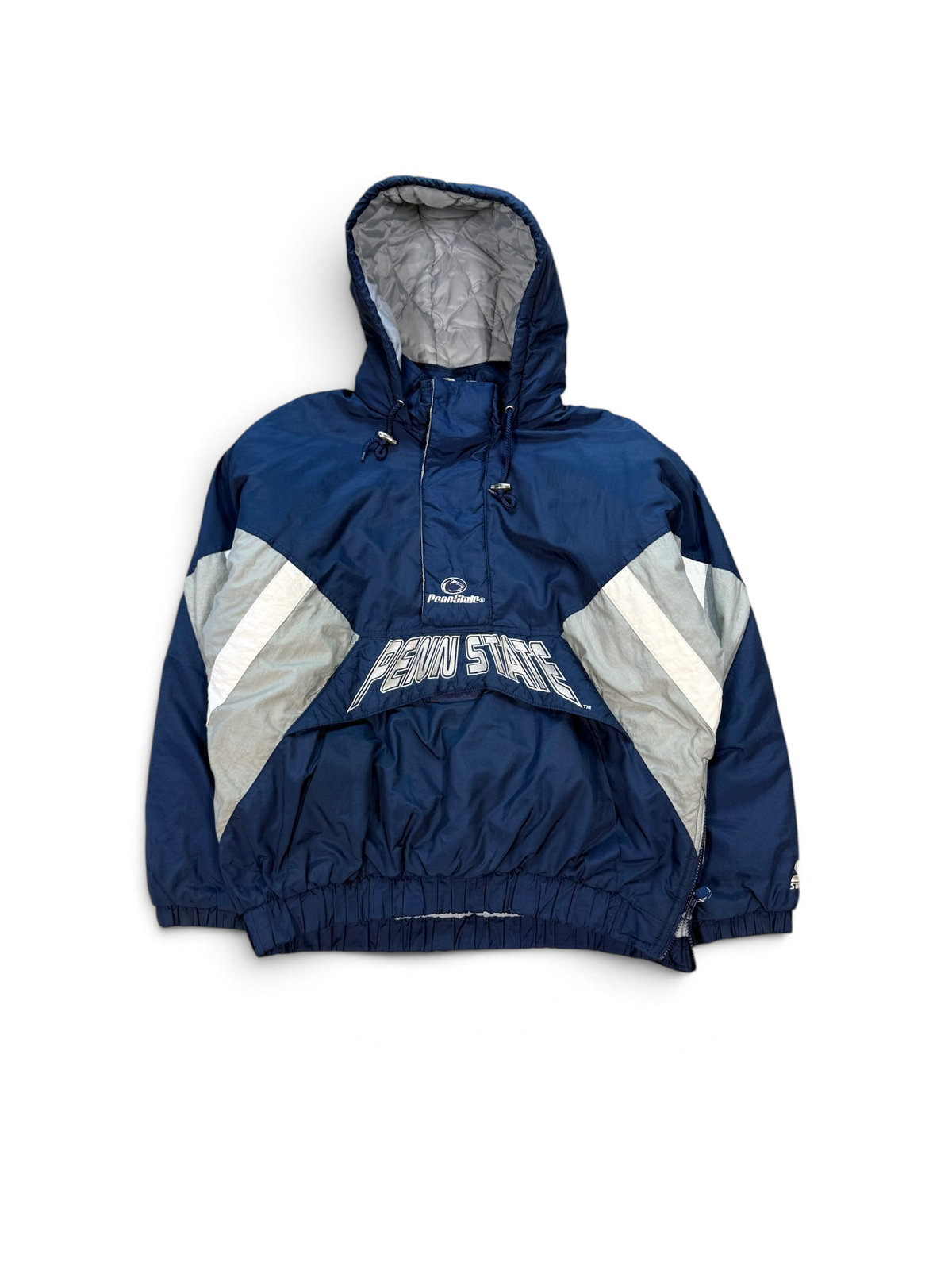 (L) Vintage 90s Penn State Hooded Starter Jacket