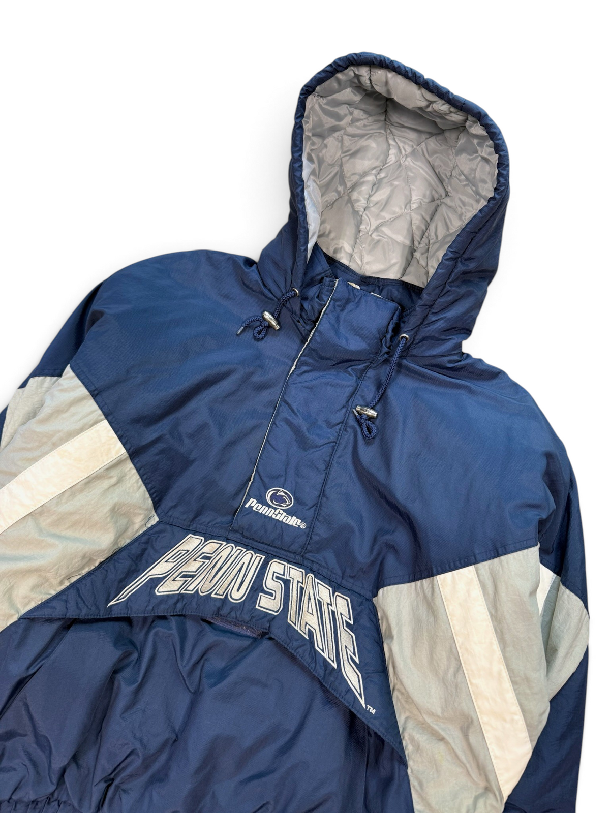 (L) Vintage 90s Penn State Hooded Starter Jacket