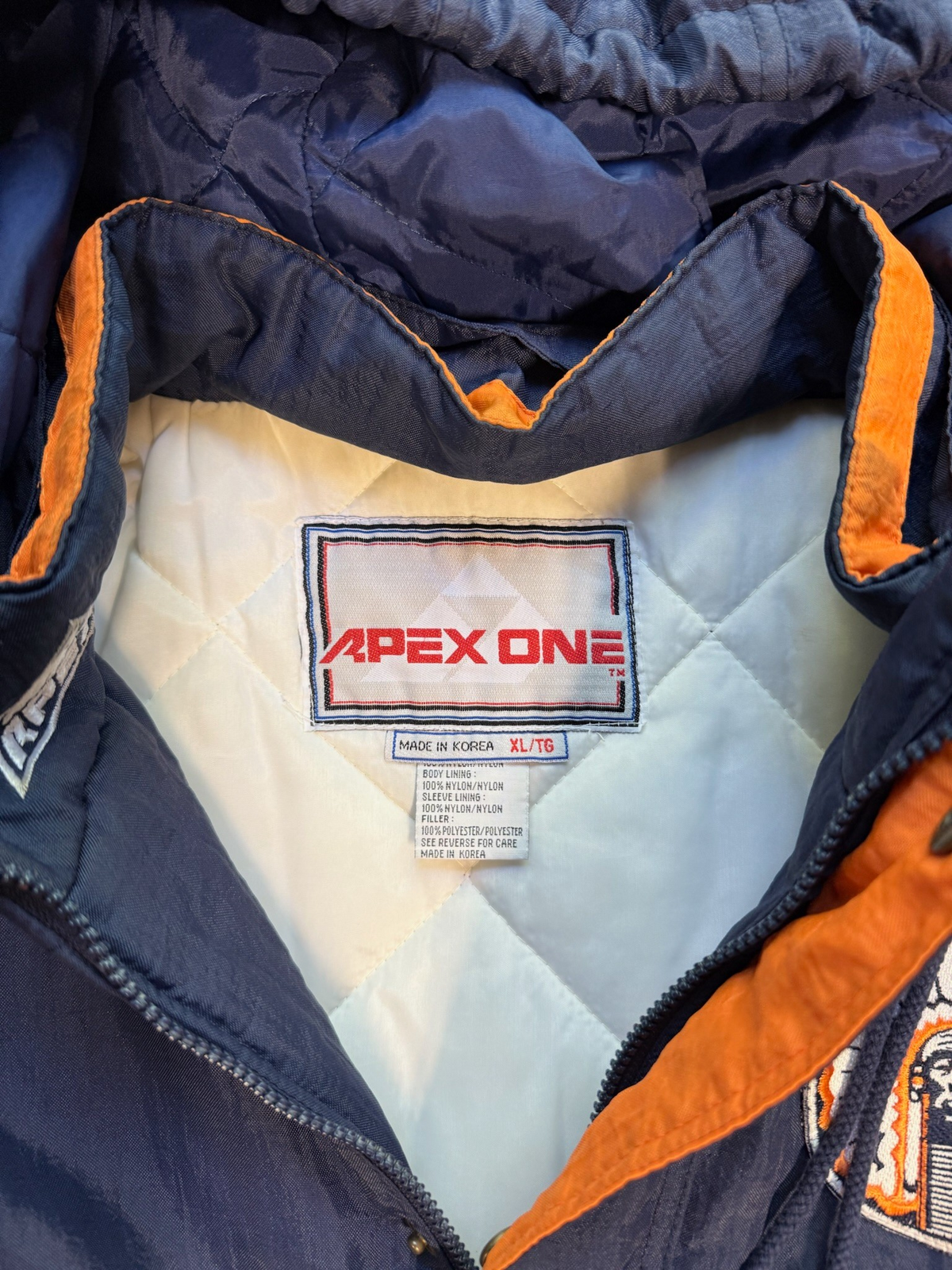(XL) Vintage 90s Illinois Fighting Illini Hooded Apex One Jacket
