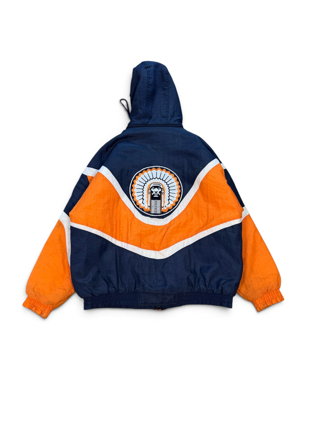 (XL) Vintage 90s Illinois Fighting Illini Hooded Apex One Jacket
