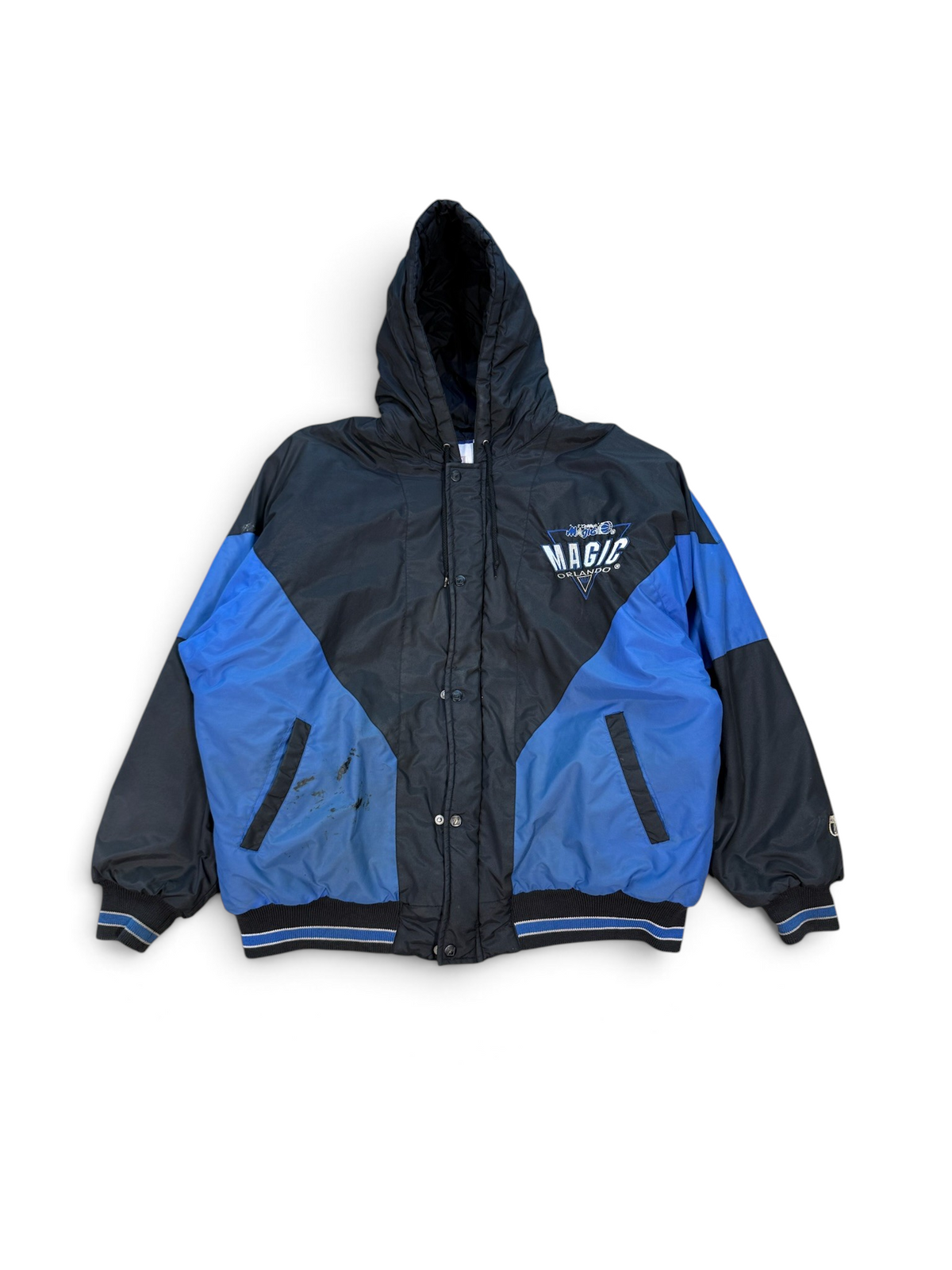 (XL) Vintage 90s Orlando Magic Hooded Logo 7 Jacket