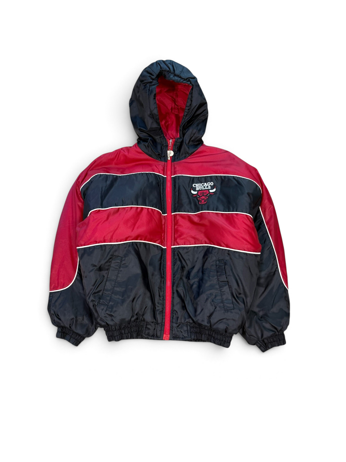 (M) Vintage 90s Chicago Bulls Hooded Pro Player Jacket