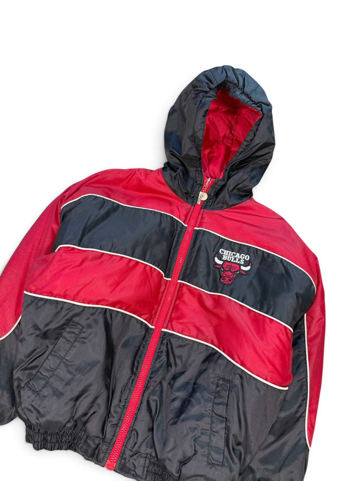 (M) Vintage 90s Chicago Bulls Hooded Pro Player Jacket