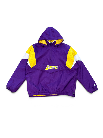 (XXL) Vintage Los Angeles Lakers Hooded Starter Jacket