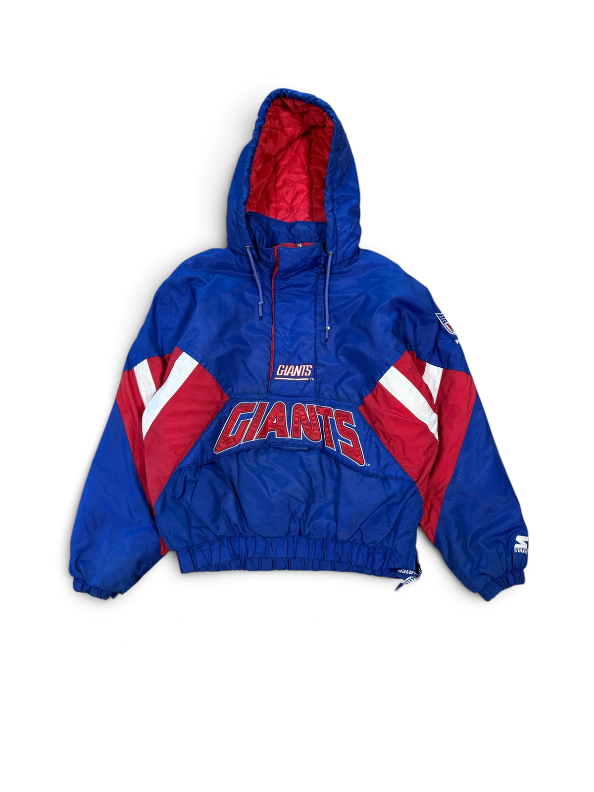 (M) Vintage 90s New York Giants Hooded Starter Jacket