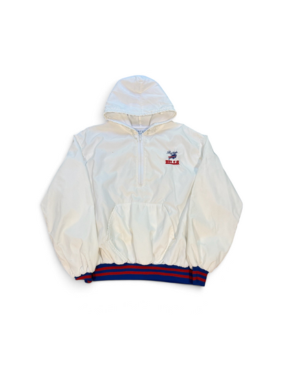(XL) Vintage Early 90s Buffalo Bills White Hooded Light Jacket