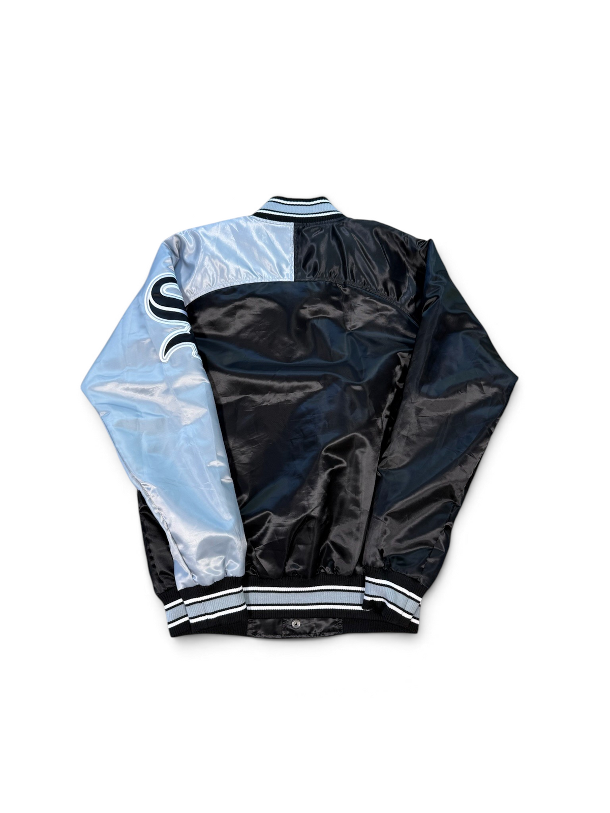 (M) Vintage Chicago White Sox Starter Satin Bomber Jacket