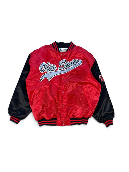 (XL) Vintage Ohio State Satin Bomber Jacket