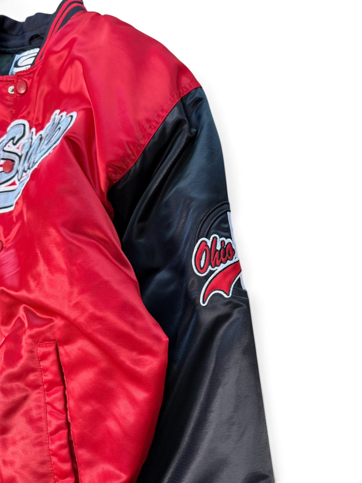 (XL) Vintage Ohio State Satin Bomber Jacket