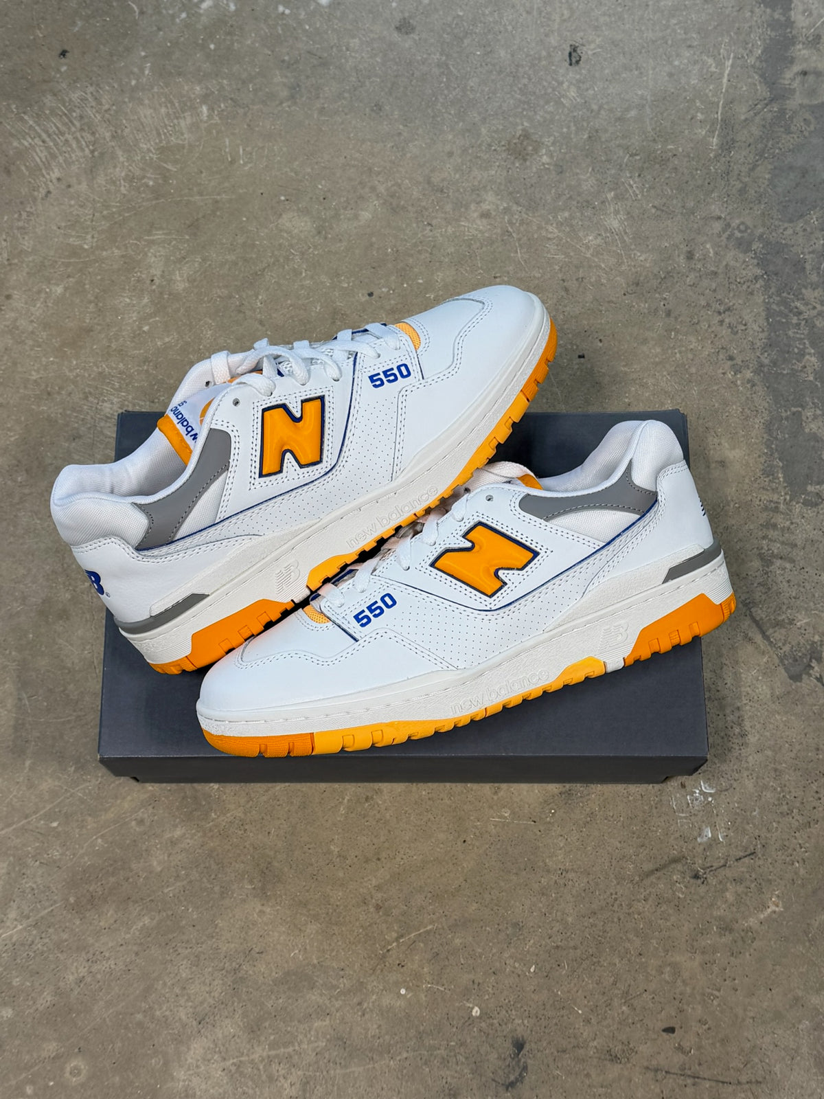 New Balance 550 White Vibrant Orange