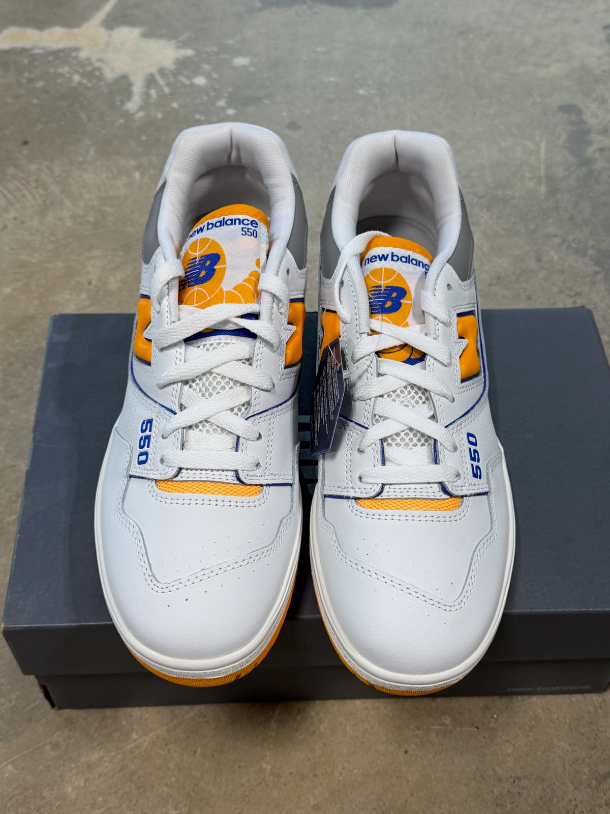 New Balance 550 White Vibrant Orange
