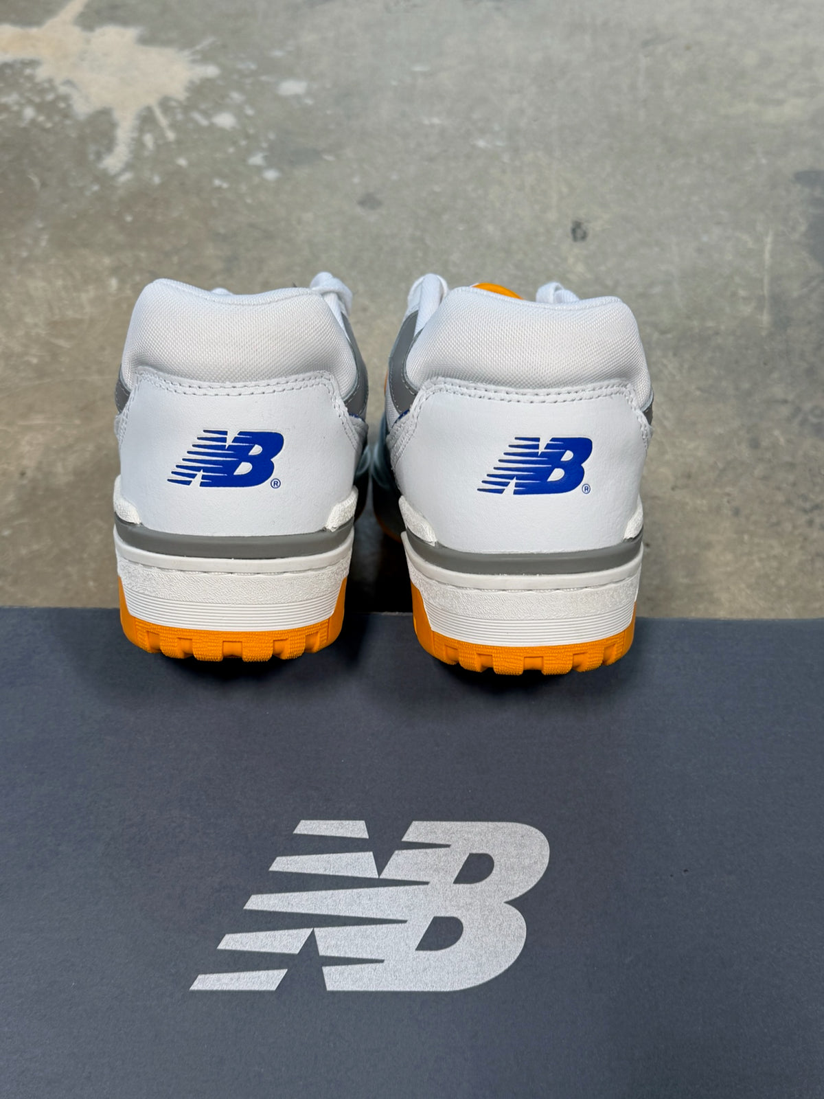 New Balance 550 White Vibrant Orange