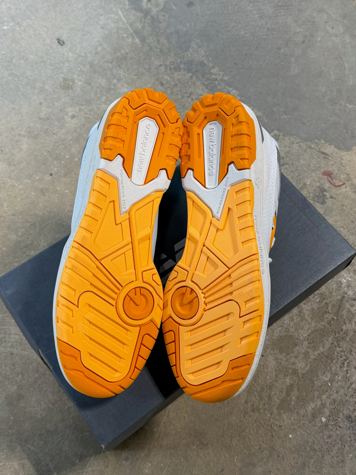 New Balance 550 White Vibrant Orange