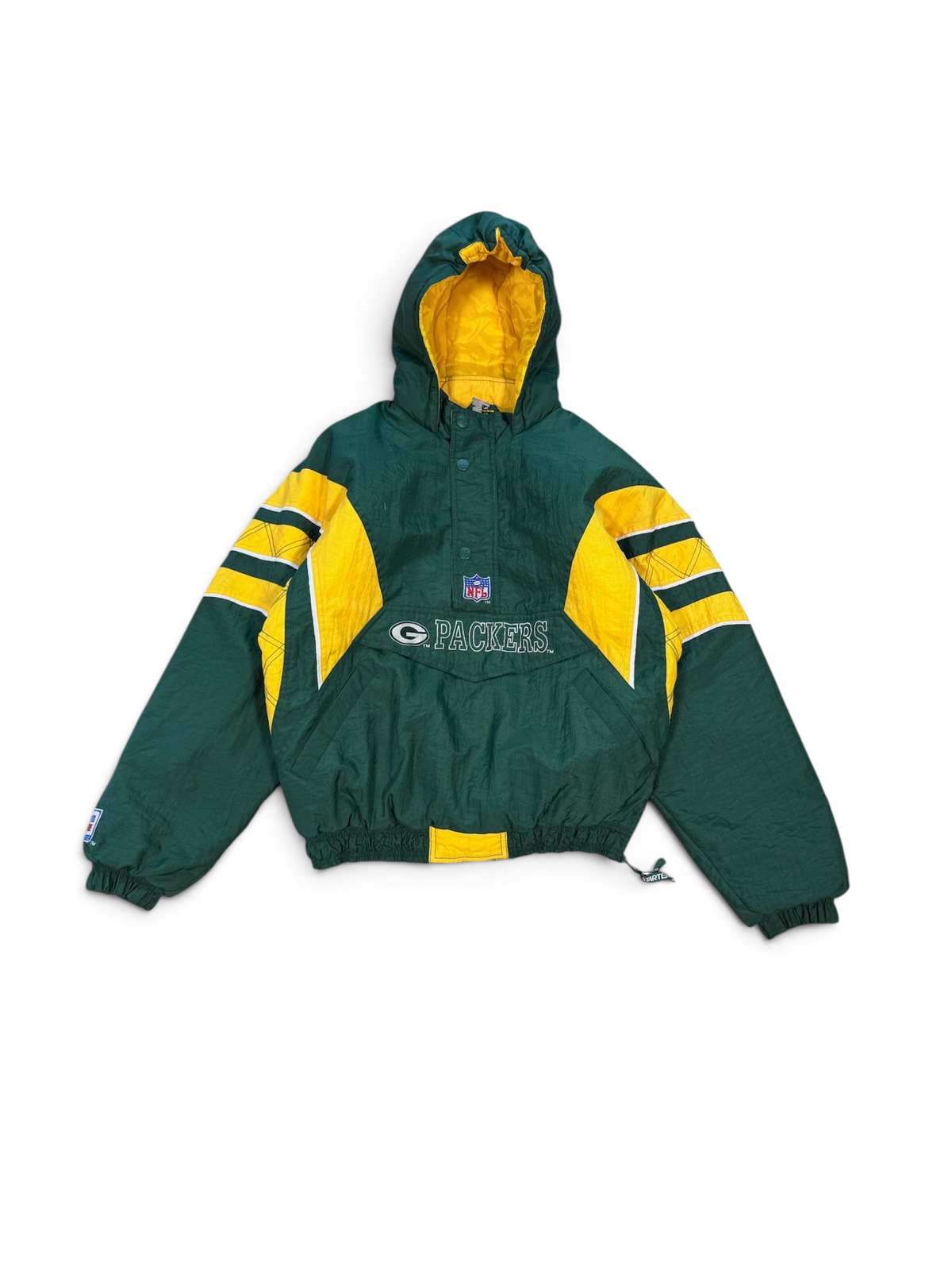 (XL) Vintage 90s Green Bay Packers Hooded Starter Jacket