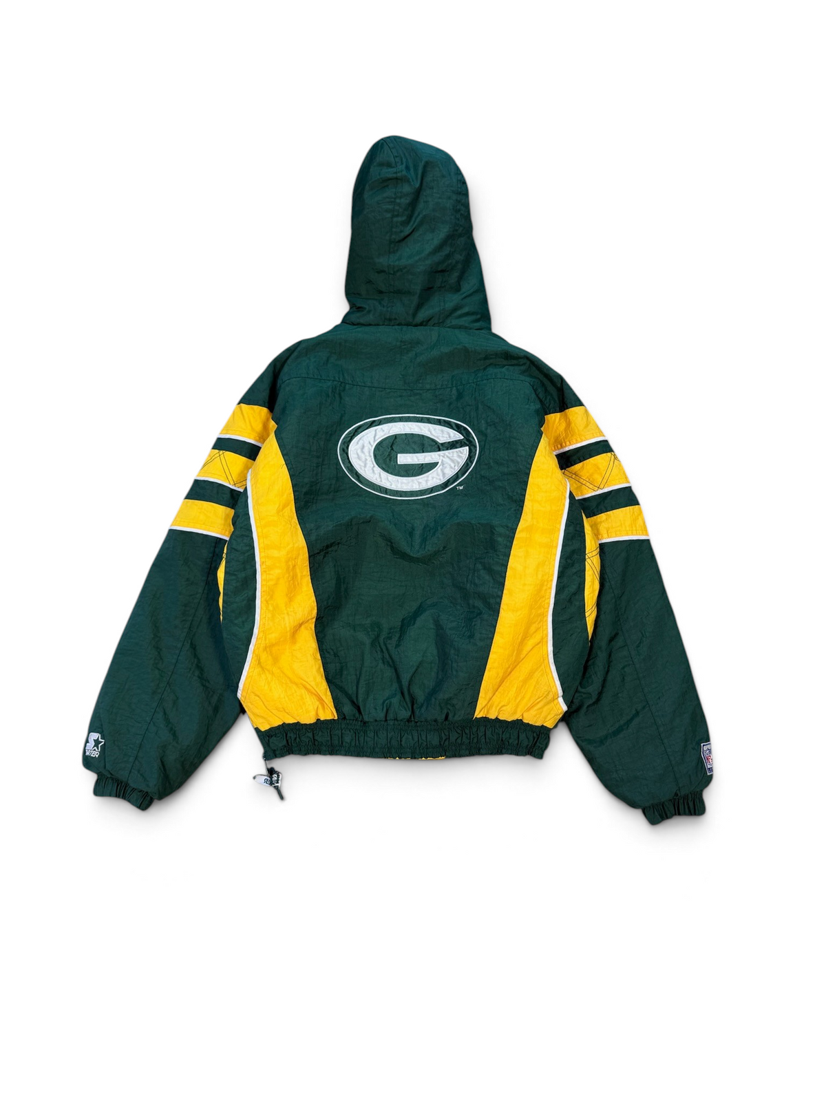(XL) Vintage 90s Green Bay Packers Hooded Starter Jacket