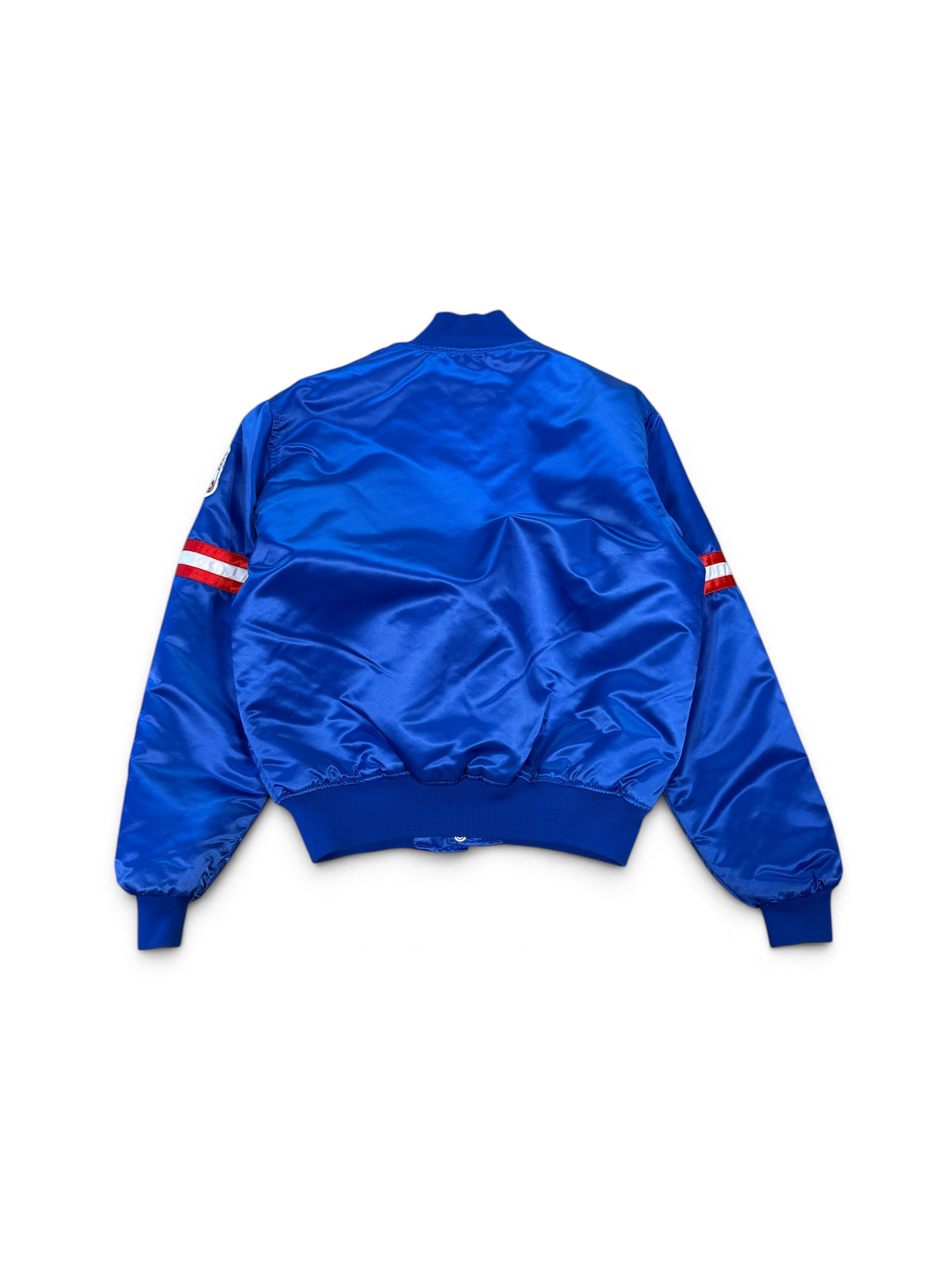 (L) Vintage 90s New York Giants Starter Satin Bomber Jacket