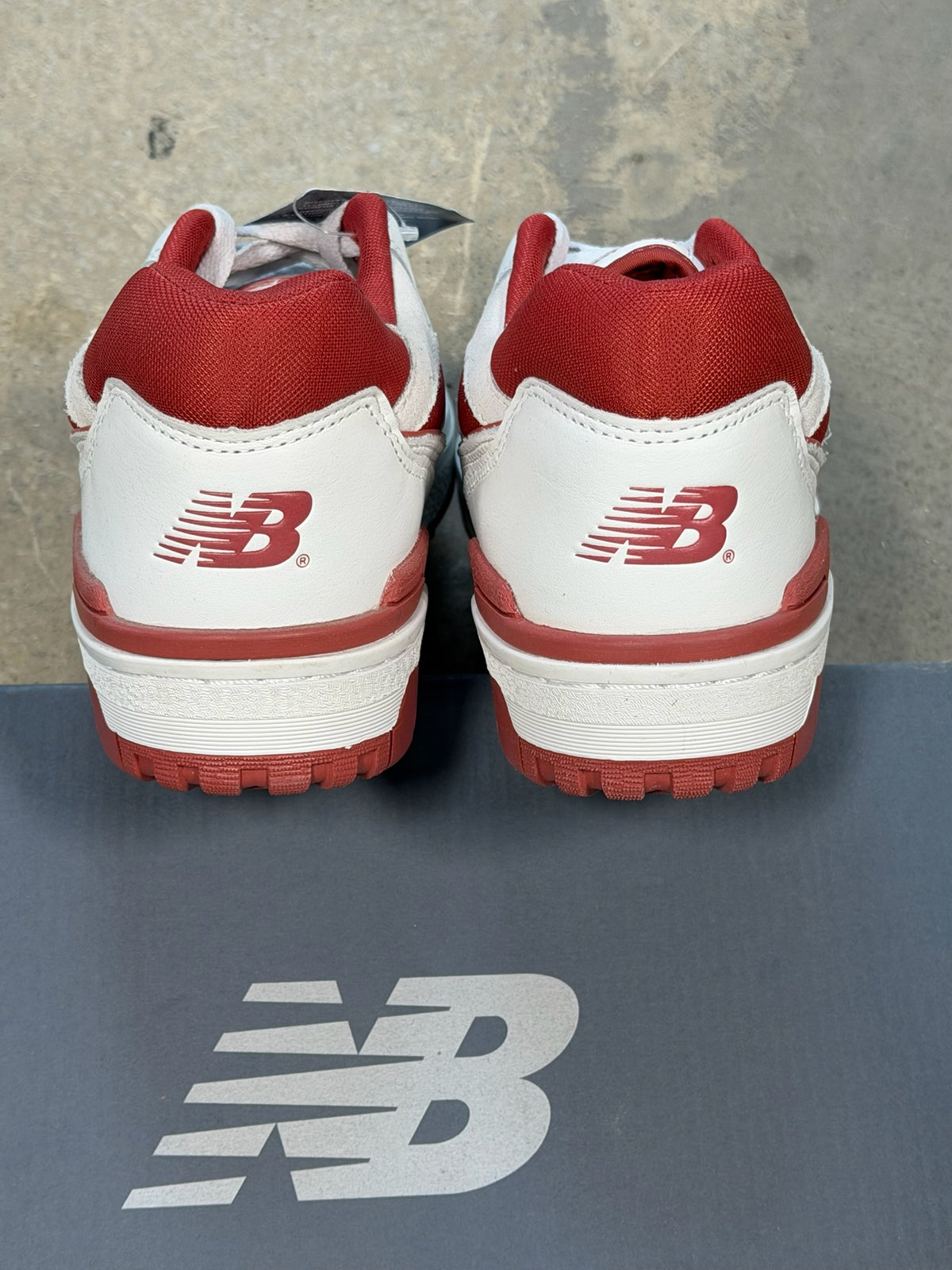 (9.5) New Balance 550 White Red