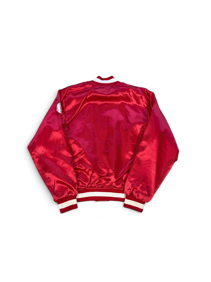 (L) Vintage 90s Cincinnati Reds Satin Bomber Jacket