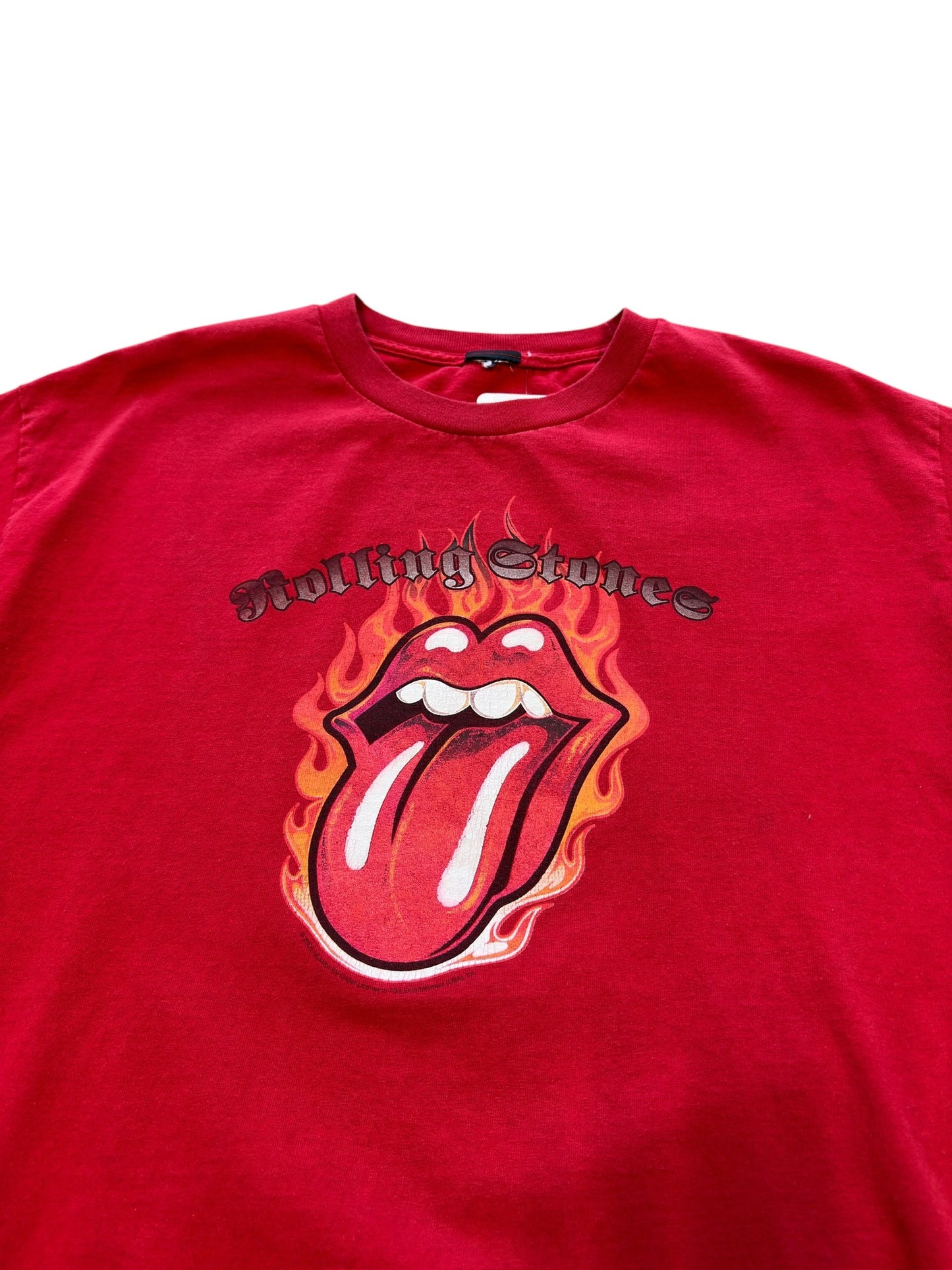 (L) Vintage 2005 Rolling Stones Flamming Lips T-Shirt