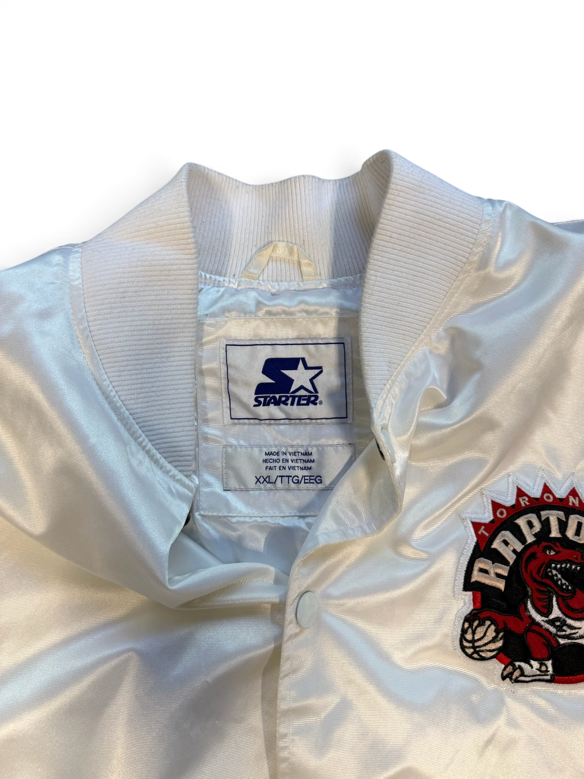 (XXL) Vintage Toronto Raptors Satin Bomber Jacket