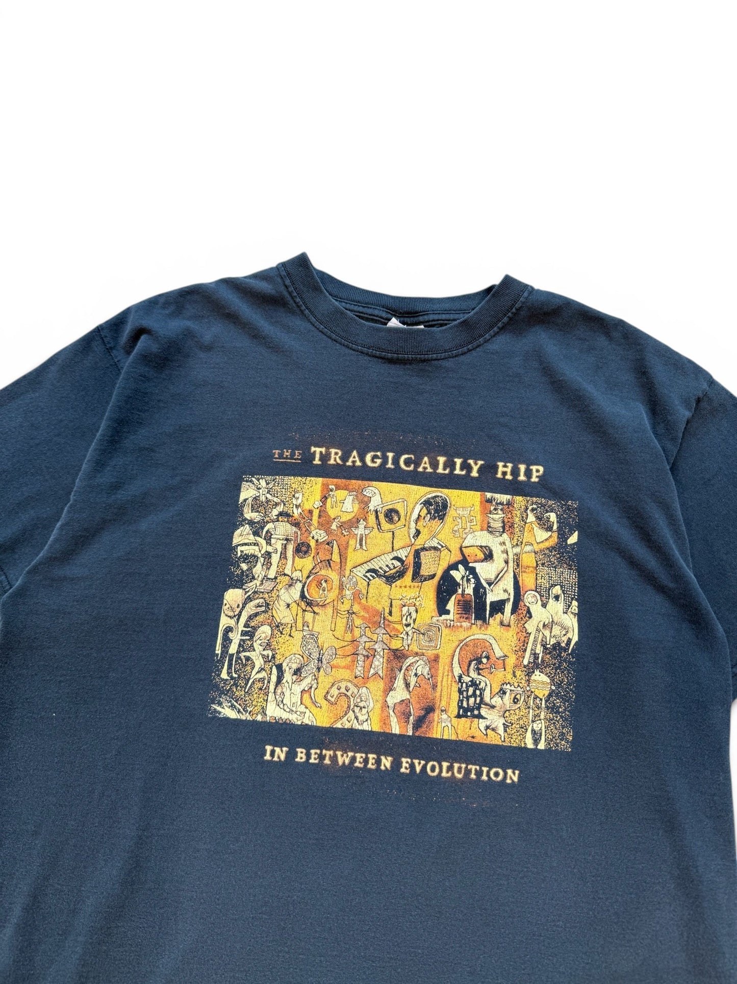 (L) Vintage 2004 The Tragically Hip Evolution Tour T-Shirt