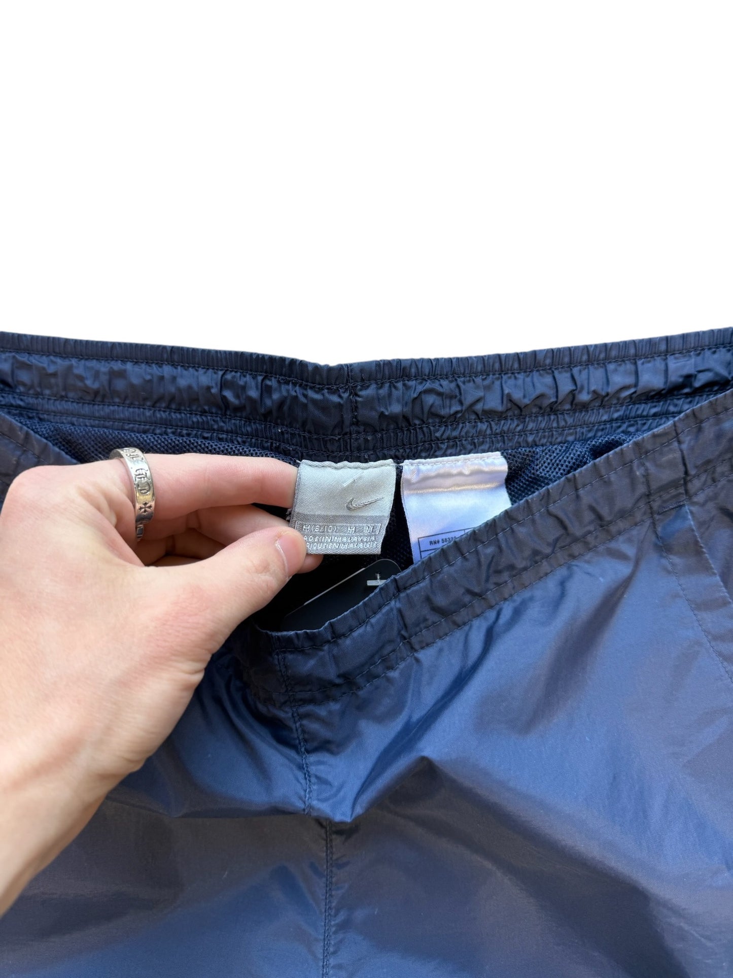 (M) 00s Nike Navy Splash Pants