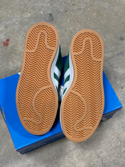 (5.5Y) Adidas Campus Dark Green White