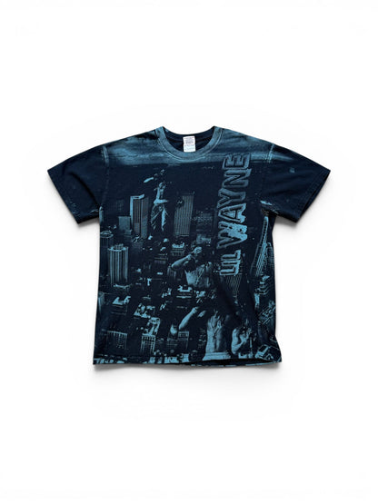 (M) Vintage Y2K Lil Wayne All Over Print Shirt
