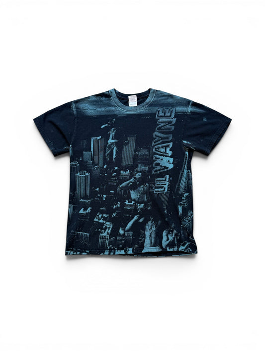 (M) Vintage Y2K Lil Wayne All Over Print Shirt